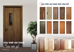 cửa chống cháy vân gỗ